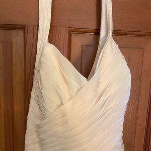 Pale yellow gown